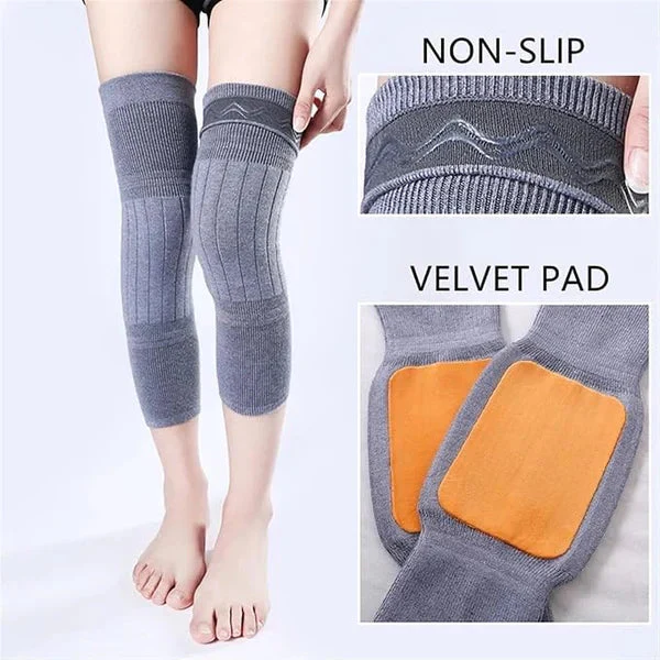 2pcs Thick Warm Wool Kneepad for Women Men Old People - Image 6