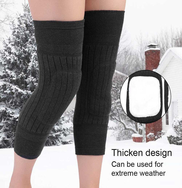 2pcs Thick Warm Wool Kneepad for Women Men Old People - Image 7