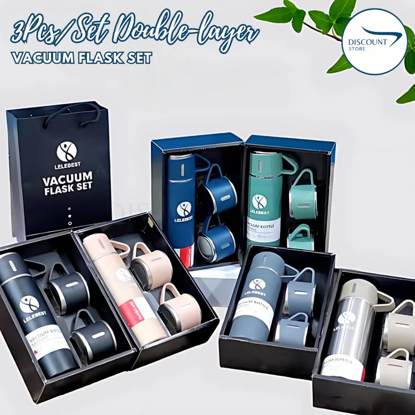3 in 1 Hot & Cool Vacuum Flask Set - (FREE Delivery) - Image 2