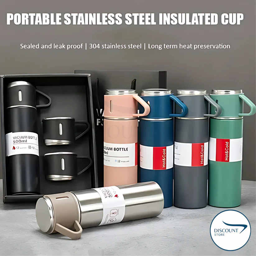 3 in 1 Hot & Cool Vacuum Flask Set - (FREE Delivery) - Image 3
