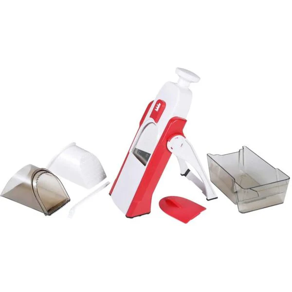 4 In 1 Vegetable Cutter Chopper Adjustable Multi-function Drum Cutter Vertical Vegetable Cutter Kitchen Shredder Grater Artifact - Image 5