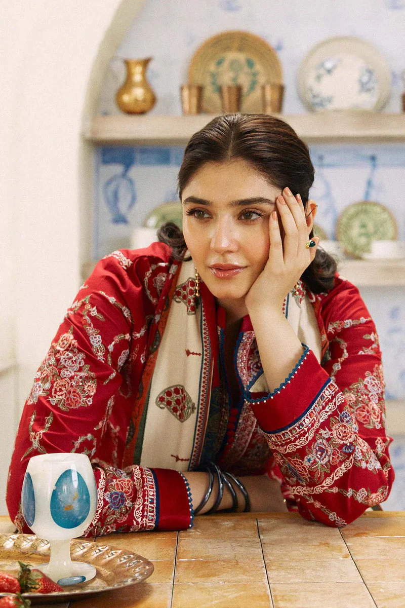 COCO By Zara Shahjahan 3PC dhanak Best winter Collection (unstitch) CO-101 - Image 4