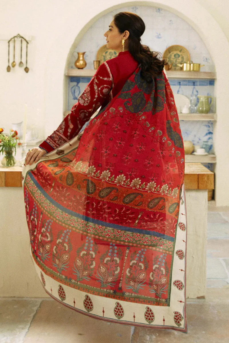 COCO By Zara Shahjahan 3PC dhanak Best winter Collection (unstitch) CO-101 - Image 5