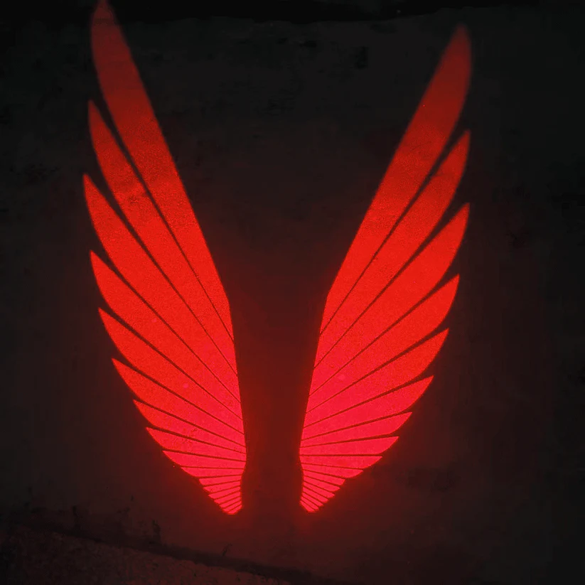 Angel Wing LED Lamp Lights For All Bikes And Cars Road Refit White,Blue,Red - Image 13