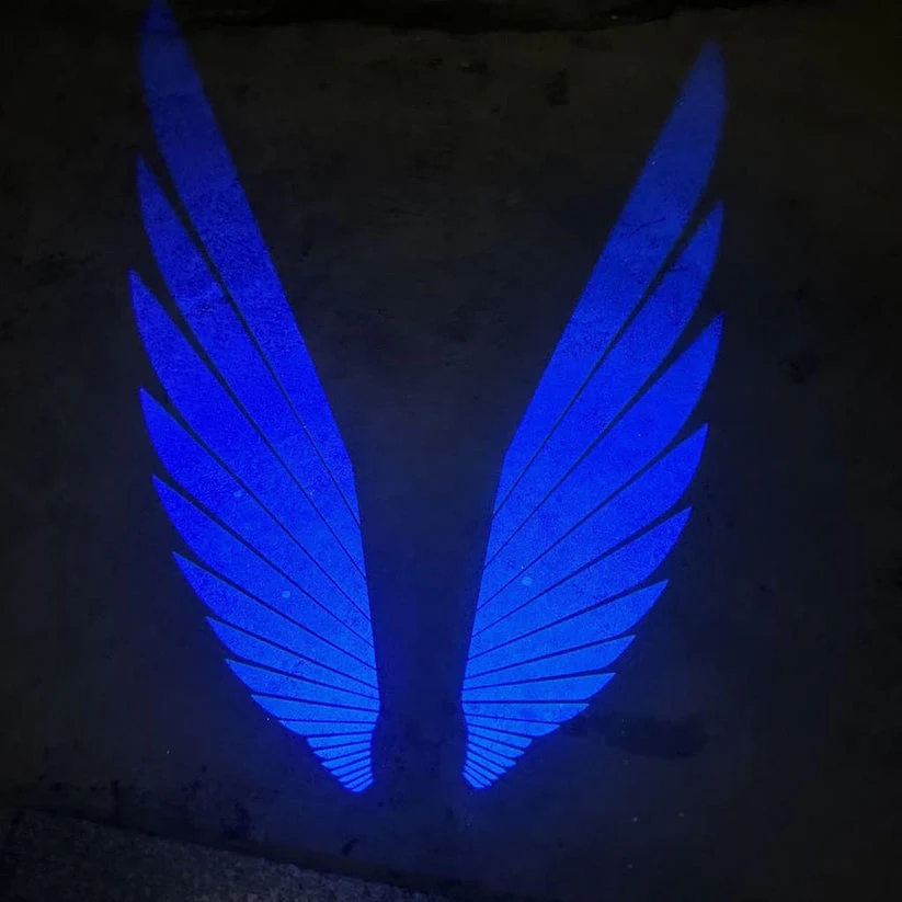 Angel Wing LED Lamp Lights For All Bikes And Cars Road Refit White,Blue,Red - Image 14
