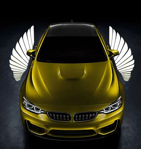Angel Wing LED Lamp Lights For All Bikes And Cars Road Refit White,Blue,Red - Image 4
