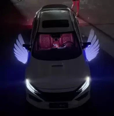 Angel Wing LED Lamp Lights For All Bikes And Cars Road Refit White,Blue,Red - Image 5