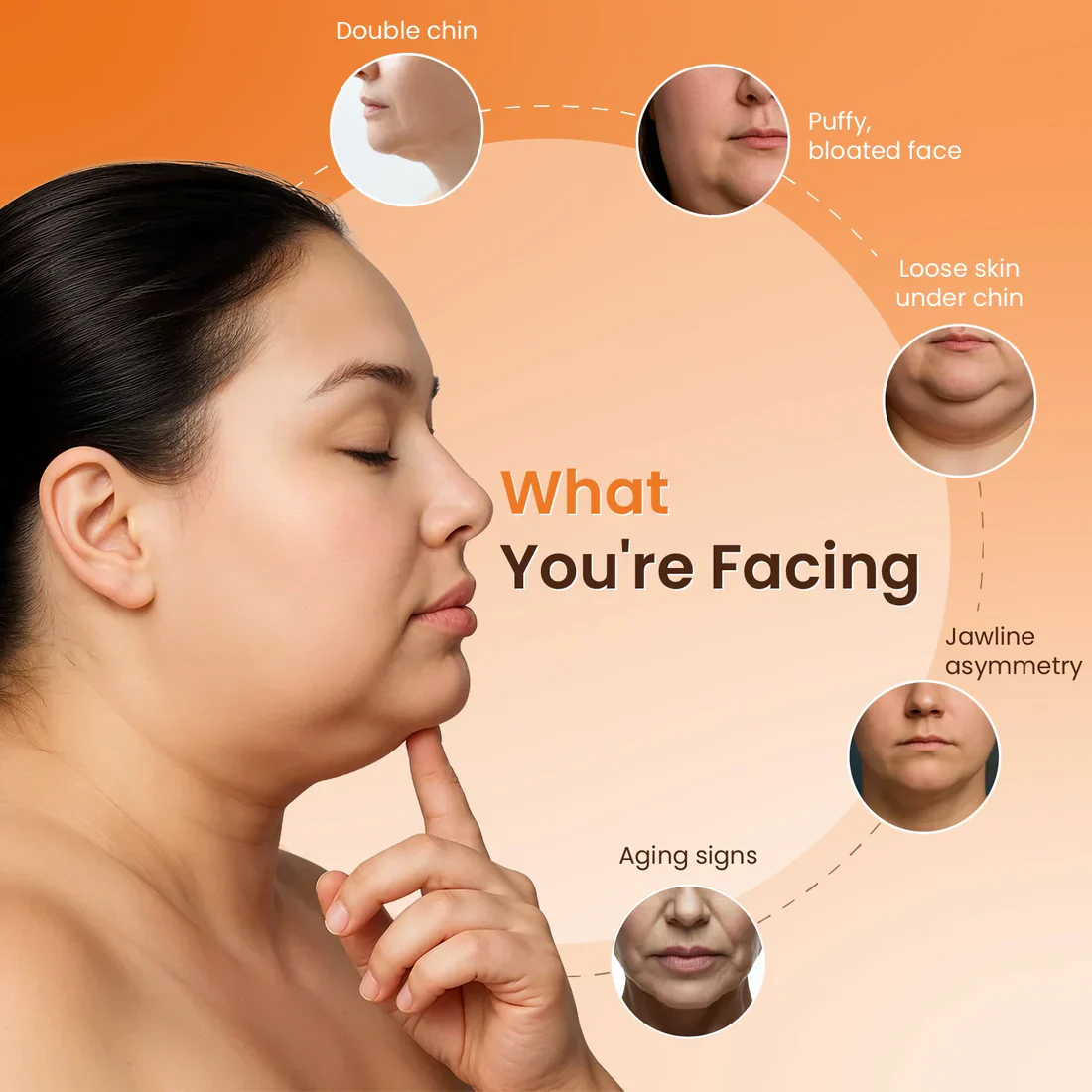 Double Chin Removal in 2 Hours – Double V Lifting Mask for Instant Jawline Lift - Image 2