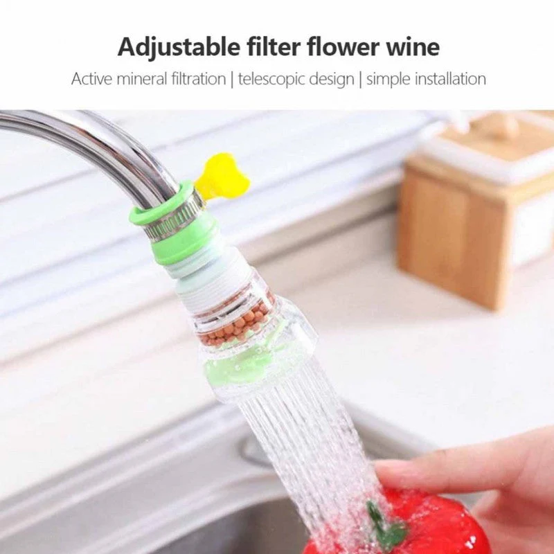 Fan Water Saving Tap, 360˚ Degree Rotatable Water Saving Tap, Durable Faucet Filter Nozzle, Tap Aerator Diffuse Faucet Nozzle Filter Adapter - Image 5