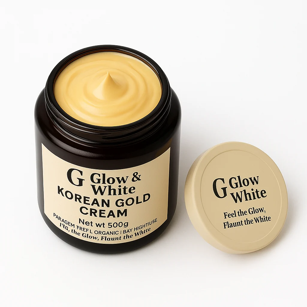 GLOW AND WHITE KOREAN GOLD CREAM (0.5 KG) - Image 2