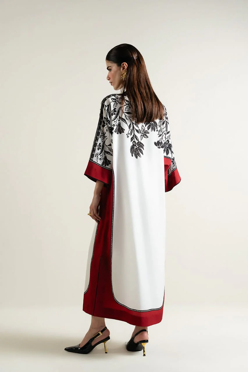 Lulusar Daenar Batwing Silk Dress 3pc ( Unstitch ) - Image 3
