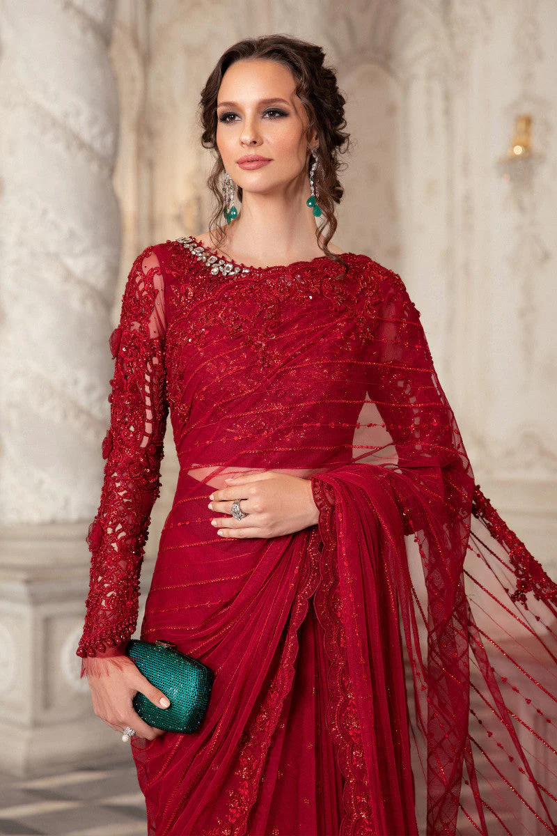 Luxucy Heavy Net Saree Collection -Unstitched (MB-SC02) - Image 3