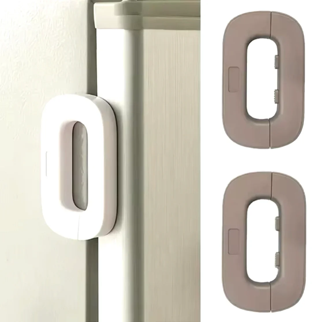 Multifunctional Fridge Door Drawer Lock, Household Refrigerator Lock, Baby Security Cabinet Lock - Image 4