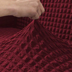 Persian Bubble Sofa Cover - Maroon - Image 4