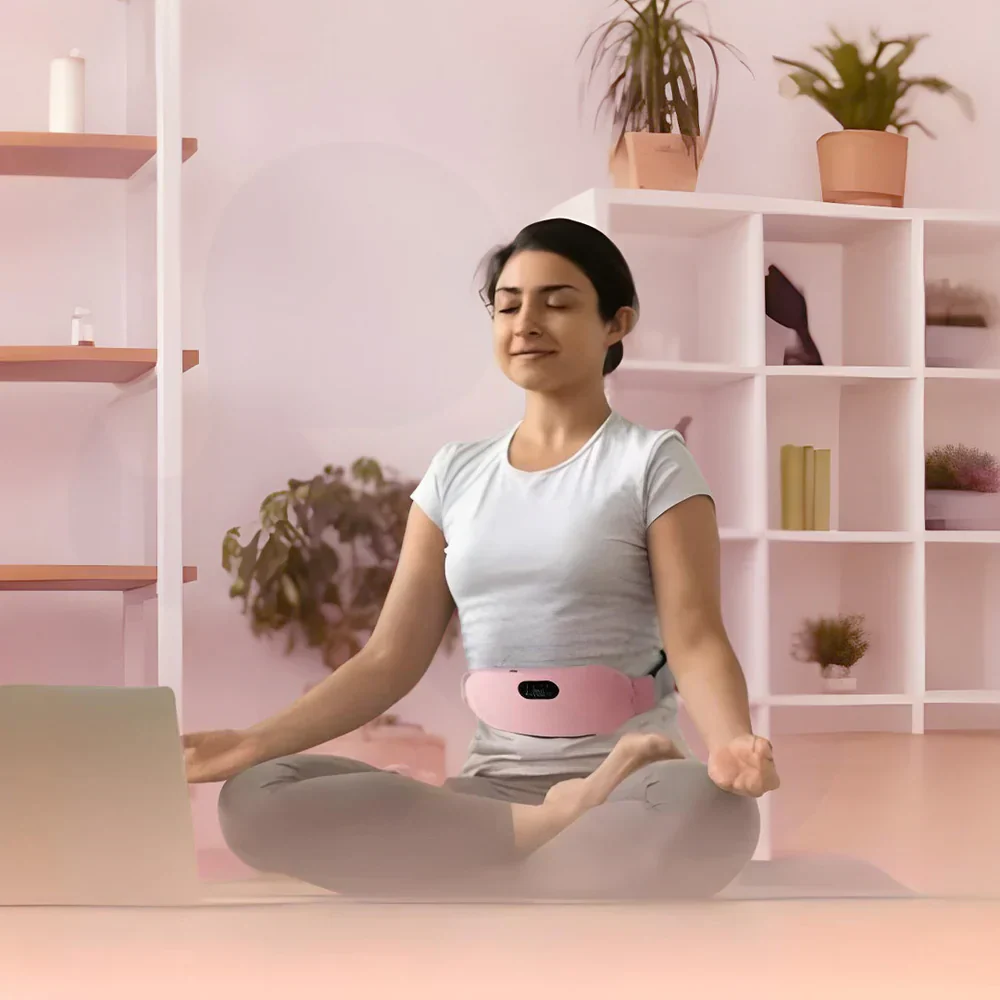Portable Cordless Heating Pad for Menstrual Cramps Relief | 3-Temperature & 4-Massage Modes | Stomach & Back Pain Relief Device for Women - Image 10