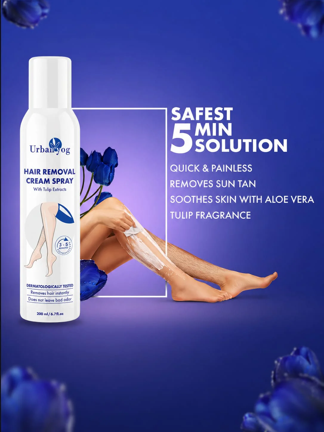 Urban Yog Hair Removal Spray 200ml - Image 2